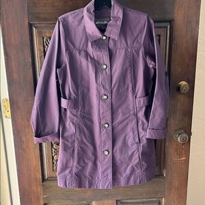 Eddie Bauer Women's Deep Purple Trench Coat